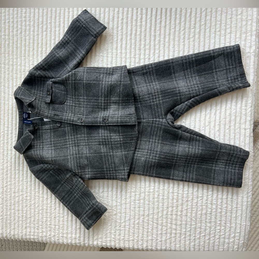 Janie and Jack Charcoal Gray two piece set